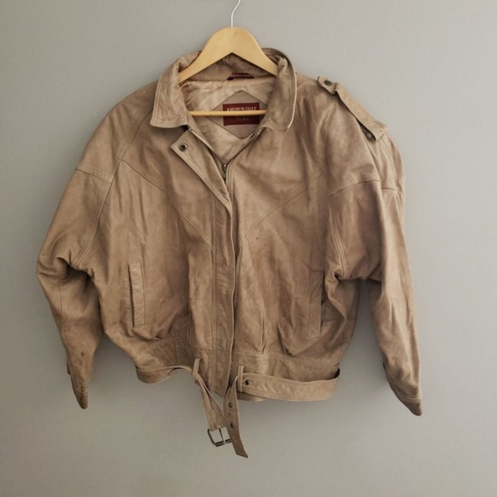Y2K‎ EARLY 2000s Vintage American Eagle Leather Jacket Womens size 12